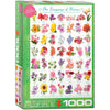 EuroGraphics The Language of Flowers Puzzle - 1000 Pieces, Cardboard, Model 6000-0579