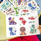 24 Sheets 8.3''  5.9'' Make Your Own Dinosaur Stickers For Toddlers Kids Party Favors, Make A Face Stickers For Kids Activities