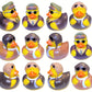 Cool Rubber Ducks (2') Standard Size. (12 Pack) Cute Duck Bath Tub Pool Toys. (Aviator Rubber Ducks)