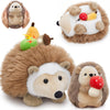 MaoGoLan Soft Hedgehog Plush Toys for Kids 6Pcs Woodland Stuffed Animals Bulk - Large Stuffed Hedgehog with Baby & 4 Fruits Plus