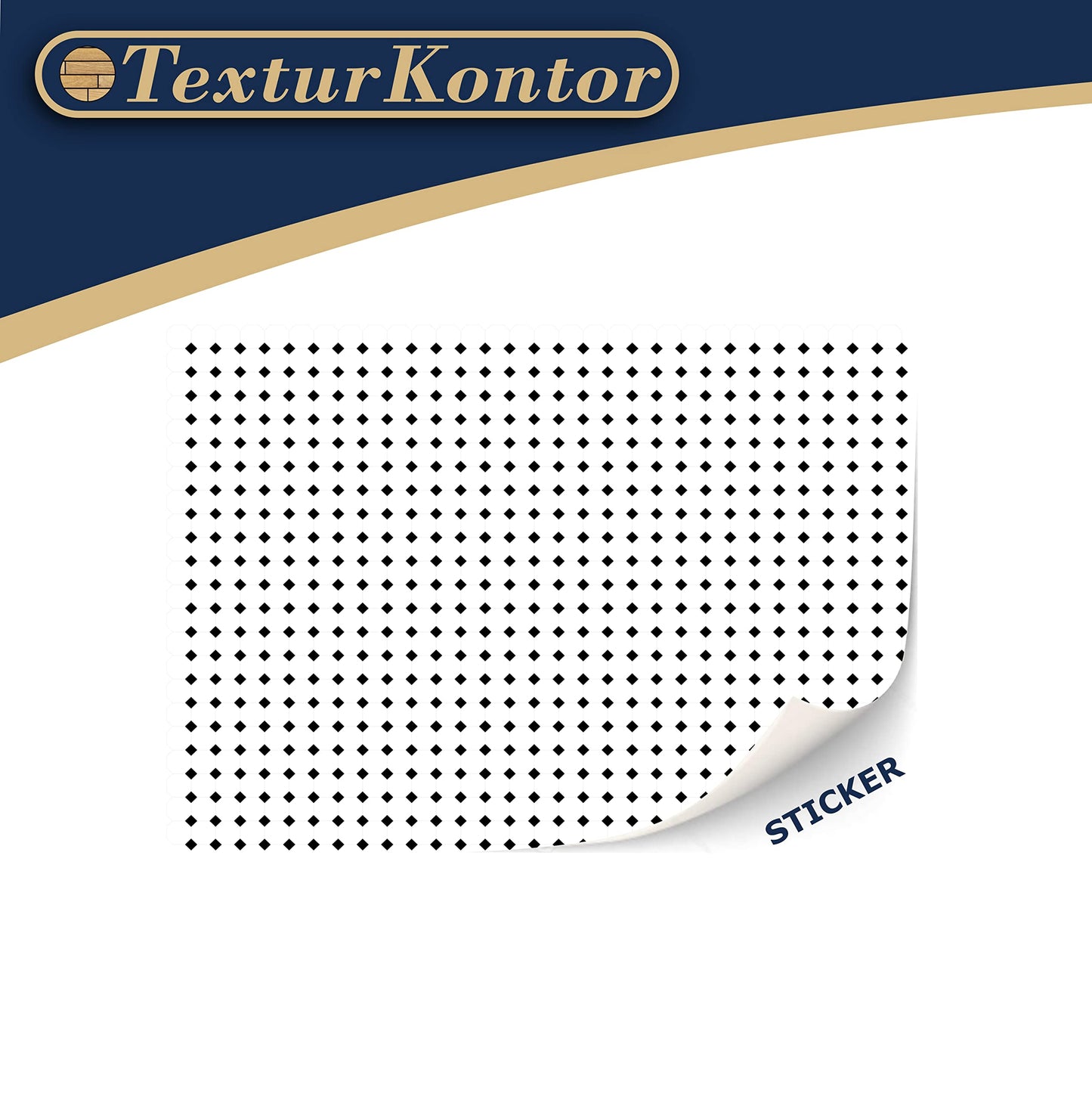 3 Sheets Self Adhesive Floor Tiles For Dollhouse 1:12 Scale (White With Black Diamond)