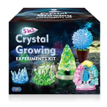 Unglinga Crystal Growing Experiment Science Kits For Kids, S.T.E.M Projects Learning Educational Toys Gifts Idea For Boys Girls, Grow 5 Vibrant Crystals Making Kit