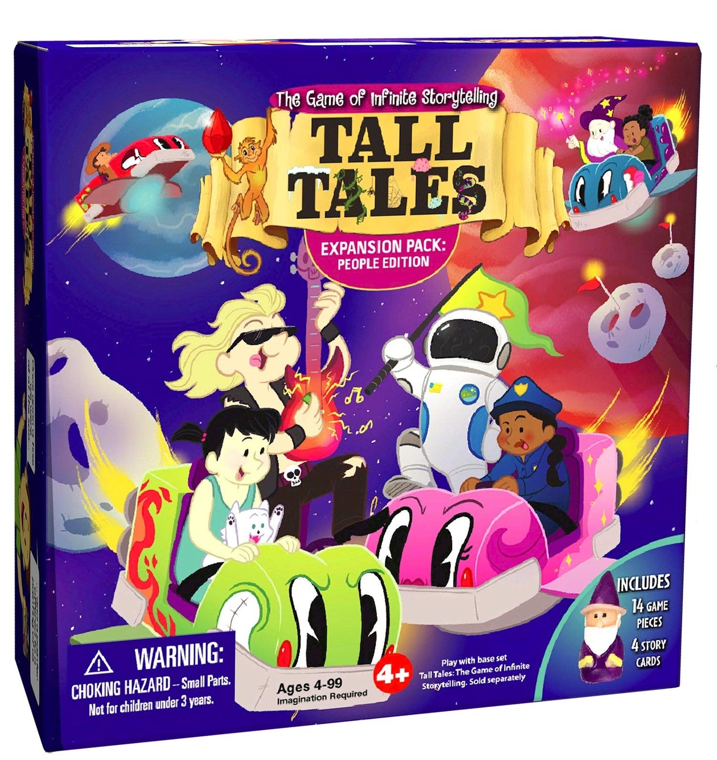 Scs Direct, Tall Tales Story Telling Board Game Expansion Pack: People Edition - 14 New Educational Game Pieces & 4 Story Cards