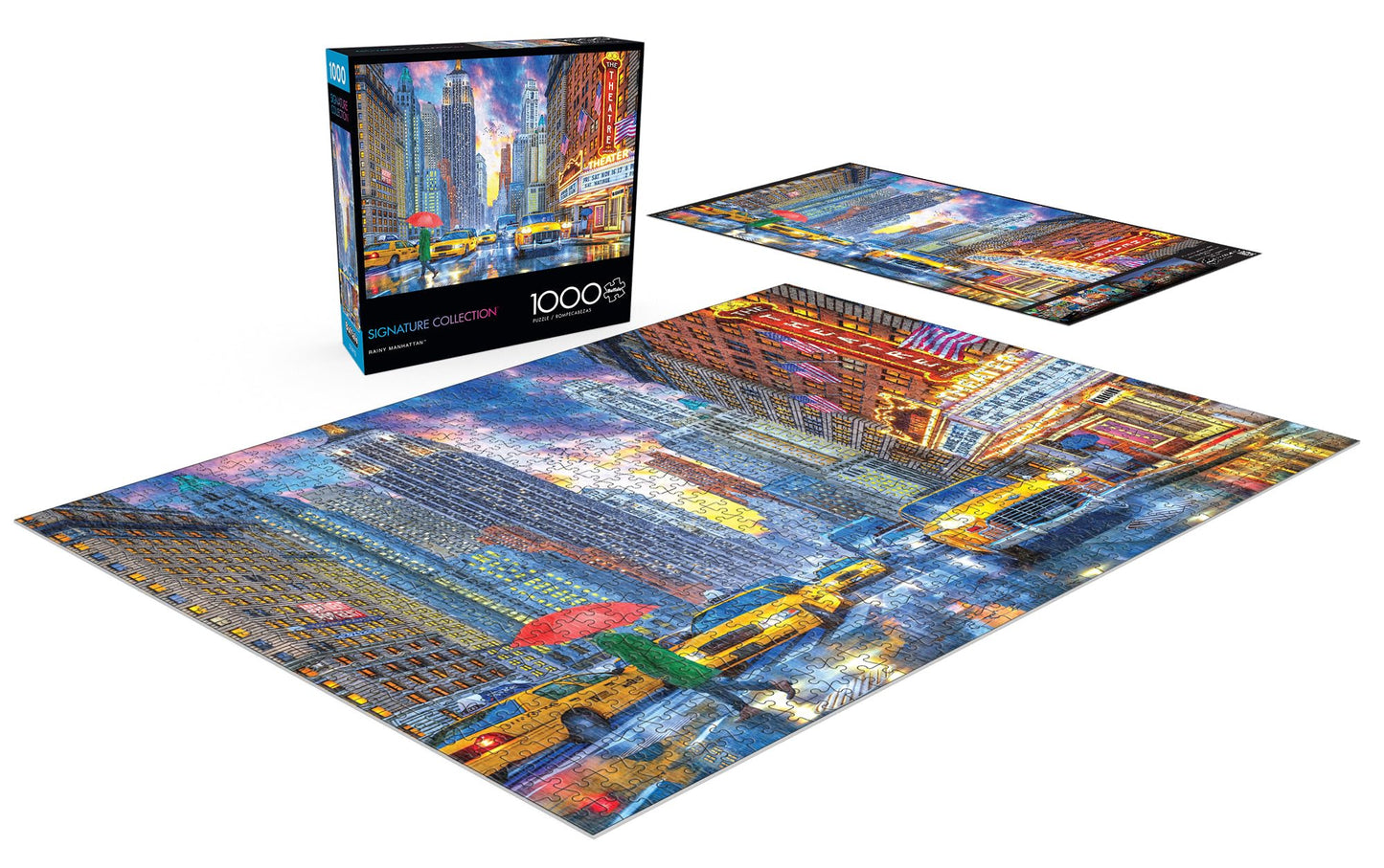 Buffalo Games - Dominic Davison - Rainy Manhattan - 1000 Piece Jigsaw Puzzle For Adults -Challenging Puzzle Perfect For Game Nights - Finished Size Is 26.75 X 19.75