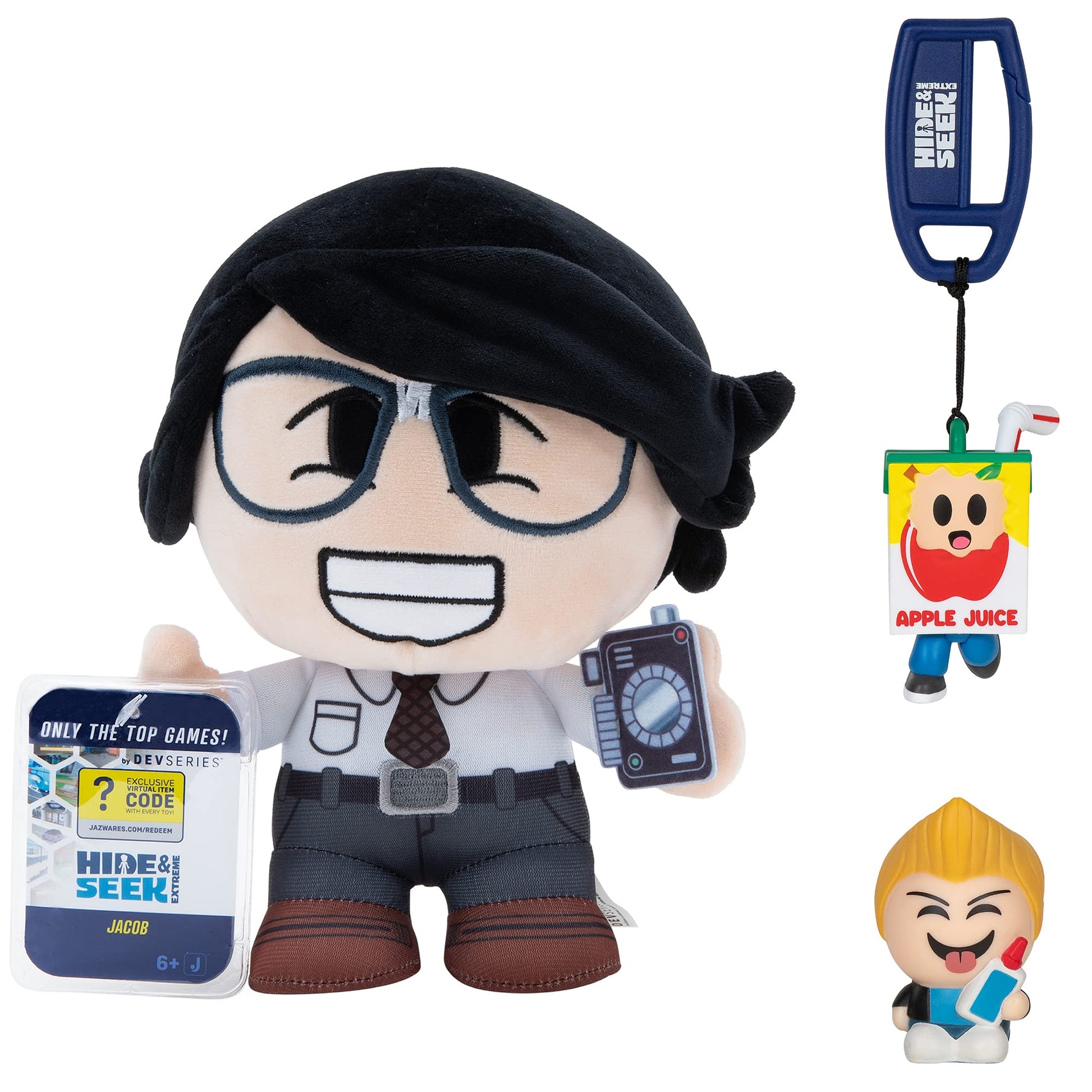 DevSeries Hide and Seek Extreme Collector Bundle - Three limited availability Virtual Item Codes with Plush  Squooshems  and Hanger