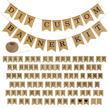 Banners (Black Lettering Burlap Kit)