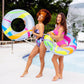 Monsoon [Citrus] 2-Pack Luxury Pool Floats Swimming Float Beach Tube Floaties Ring Tubes – Pride