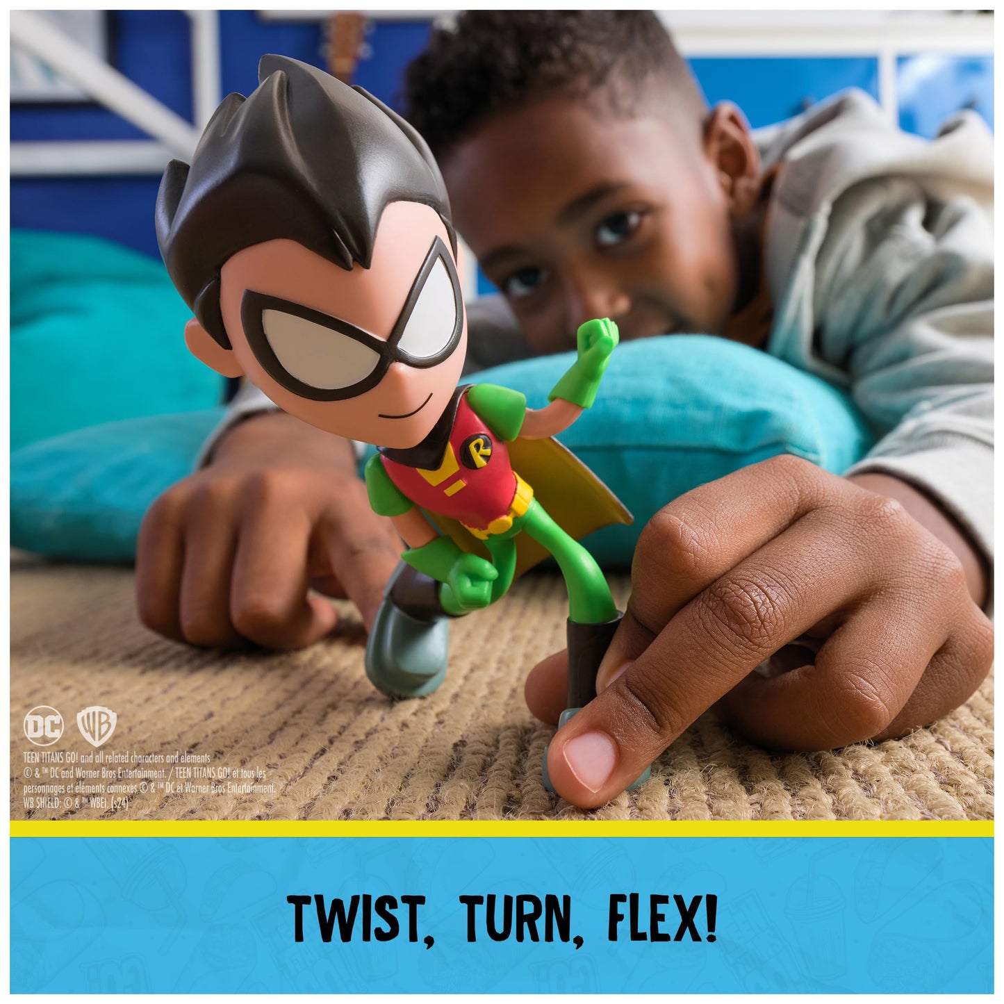 Spin Master Teen Titans Go! Twisty Titans Robin Flexible Action Figure, Multicolor, Kids Toys for Boys and Girls Ages 4 and Up