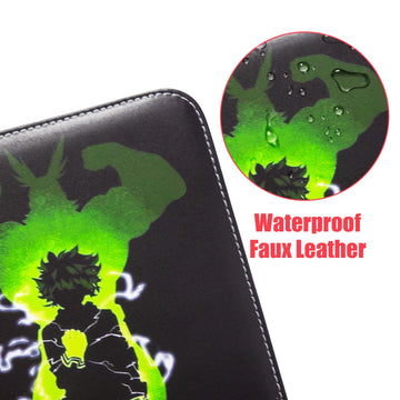 Trading Card Binder for Anime Cards 4 Pocket with 60 Sleeves up to 480 Cards Waterproof Card Storage Bag with Removable Sleeves for Anime and TCG Cards