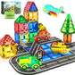 Magnetic Tiles City Road Set Kids Toys Sensory Games For 3 Year Old Boys And Girls, Magnetic Blocks For Kids Age 3-5 4-8 Classroom Must Haves Preschool Learning Outdoor Toys