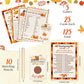 135 Pieces Thanksgiving Party Games Sets, 125 Funny Happy Holiday Party Games Paper Cards with 10 Editable Pencils Gifts for Tha