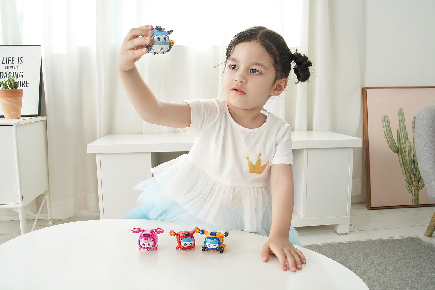 Super Wings Toys - 4 PCS Glow & Face-Changing Transformer Sets for Kids - Assorted Colors, Model 750491, Perfect for Ages 3-7