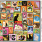 Buffalo Games 750 Piece Jigsaw Puzzle - Cats on Stamps - Large Multicolor - Paper - Model 17319 - Perfect for Game Nights