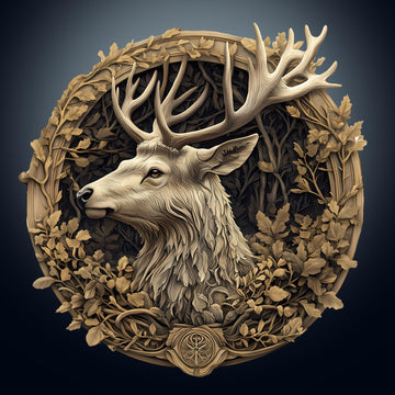 Wooden Puzzles for Adults, Deer Wooden Jigsaw Puzzles Unique Shape Advanced Wood Puzzle Adult, 3D Vision Effect Flat Puzzle Fath