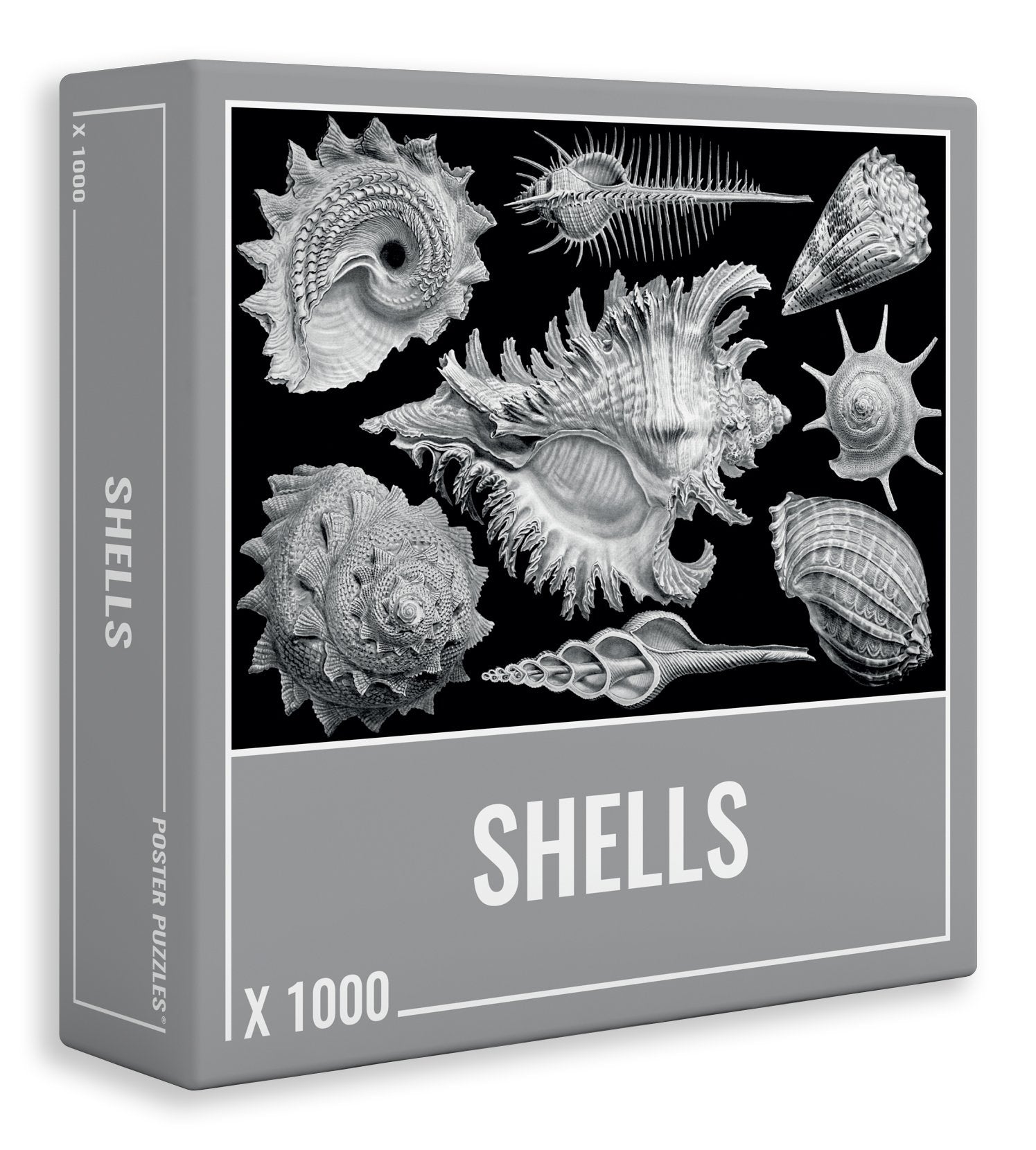 Cloudberries Shells Puzzle | Impossible Jigsaw Puzzles for mature-themeds | 1000 Piece Puzzle with Cool Black and White Design | Hardest Jigsaw Puzzles for mature-themeds