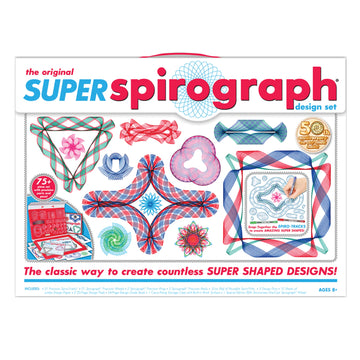 Spirograph Super 50th Anniversary Set -Arts and Crafts, Kids Toys, Art Supplies, Craft Supplies, Drawing Kit, Spiral Art, Classi