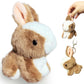Cuddly Bunny Stuffed Animals For Girls And Boys (1 Pack), Kawaii Bunny Plush Toy, Soft Mini Rabbit Plush Toys Cute Kids Keychain