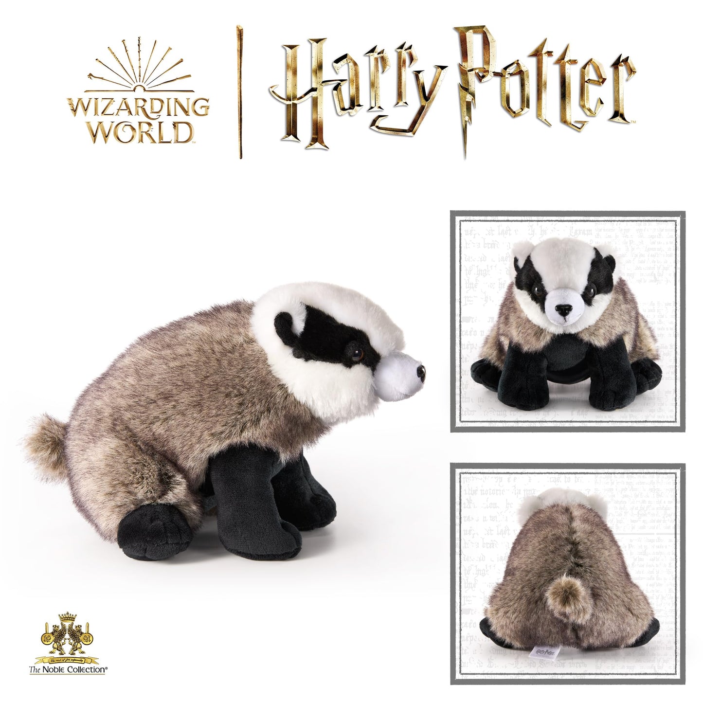 The Noble Collection Hufflepuff Badger Mascot Plush