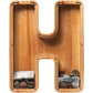 Sulevalt 12 Extra Large Wooden Letter Piggy Banks - Piggy Banks for Boys Girls Kids  Alphabet Money Banks with Initial H - Coin Banknote Bank Birthday/Christmas for Kids