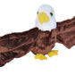 Wild Republic Huggers Bald Eagle Plush Toy, Slap Bracelet, Stuffed Animal, Kids Toys, 8''
