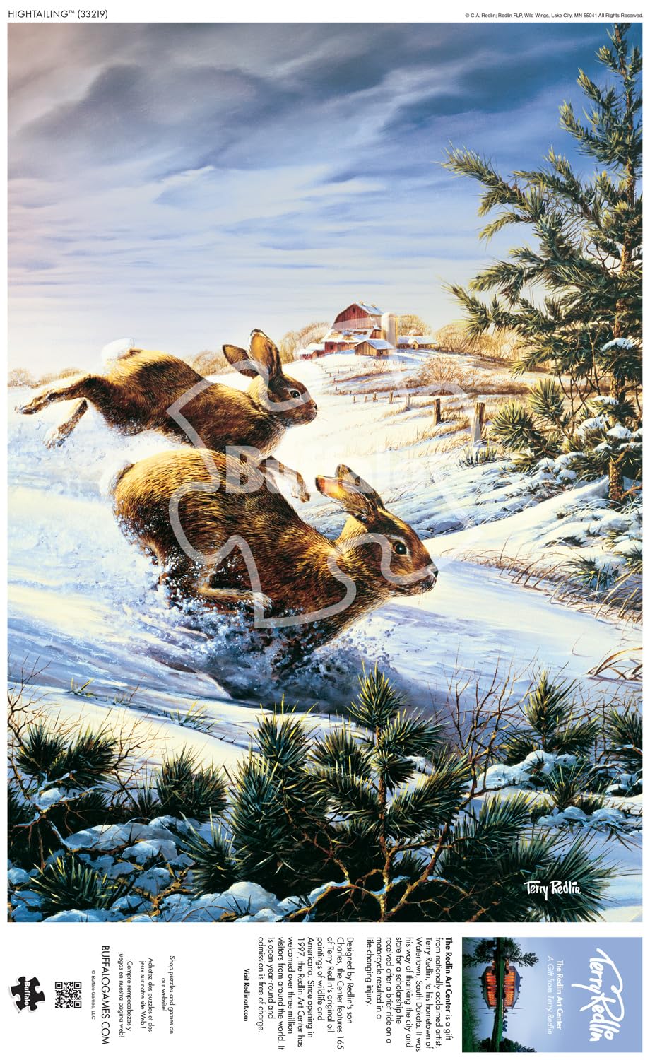 Buffalo Games - Terry Redlin - Hightailing - 500 Piece Jigsaw Puzzle For Adults -Challenging Puzzle Perfect For Game Nights - Finished Size Is 21.25 X 15.00