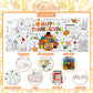 Family Fun Thanksgiving Activity Poster - 31.5 X 72 Inches, Turkey-Themed Thanksgiving Day Party, Versatile Paper Coloring Banne
