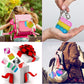 60 Pcs Mini Pop Bubble Fidget Toys For Party Favors, Small Silicone Pop Keychain Bulk For Classroom Prizes,Goodie Bag Stuffers Christmas Valentine Gifts For Kid Student
