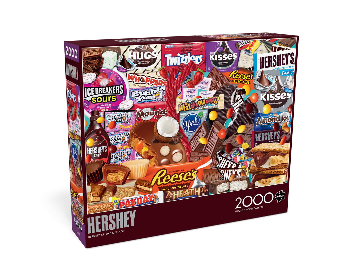 Buffalo Games Hershey Deluxe Collage 2000 Piece Jigsaw Puzzle - Large Multicolor - 38.50 x 26.50 - Challenging Game Night Puzzle