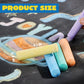 JOYIN 180 PCS Washable Sidewalk Chalks Set in 20 Colors Non-Toxic Jumbo Chalk for Outdoor Art Play, Painting on Chalkboard, Blac