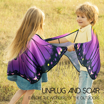 Irolewin Kids-Butterfly-Wings For Girls Toddler Princess Dress-Up Costume Child Bug Toys As Birthday Party Gifts Fairy Play