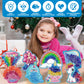 ATFUNSHOP 8 Packs Poke in Crafts Art Kits - Unicorn & Mermaid, Small Paper Craft Kits for Girls 4-9 Years, Mess Free DIY Birthday Gift