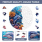 Wooden Puzzles for mature-themeds  Dolphins World Wooden Jigsaw Puzzles 200pcs 11.2x11.2in Medium Unique Shape mature-themed Puzzles Irregular Wood Puzzles Creative Gift for mature-themeds and Kids Family Game