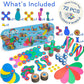 Clixo Wheel Creator Pack, 72 Pieces Pack - Construction Magnet Toy. Flexible, Creative-Boosting Magnetic Building Tiles. Educator-Approved Design For Hours Of Stem Play. Multisensory Toy. Age 4-99.