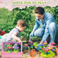 deAO Kids Gardening Set 14Pcs Gardening Tools Set with Storage Box& Apron - DIY Flower Garden Building Toys Set for Boys Girls O