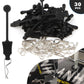 GDOOL 30 Pieces 1.0mm RC Cars Body Clips with Pull Tabs for Universal 1/14 1/16 1/18 SCX24 Remote Control Trucks & 1 PCS Hole Pu