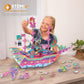 Pinxies Marvelous Mermaid Ship | Build-Your-Own Magical Boat Play Set, Kids 3D Puzzle Toy - Stem Girl Toys Ages 6-7 And Up