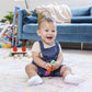 Infantino Lil' Nibbles Textured Silicone Teether -Sensory Exploration And Teething Relief With Easy To Hold Handles, Multicolor