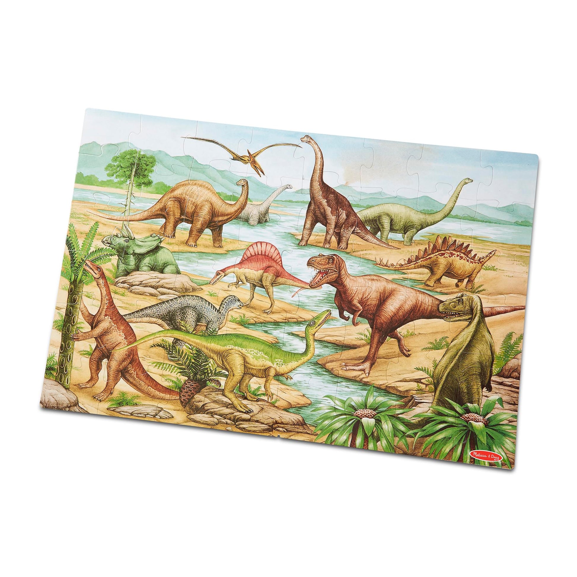 Melissa & Doug Floor Puzzle Dinosaurs Toys & Games Puzzles Lci421