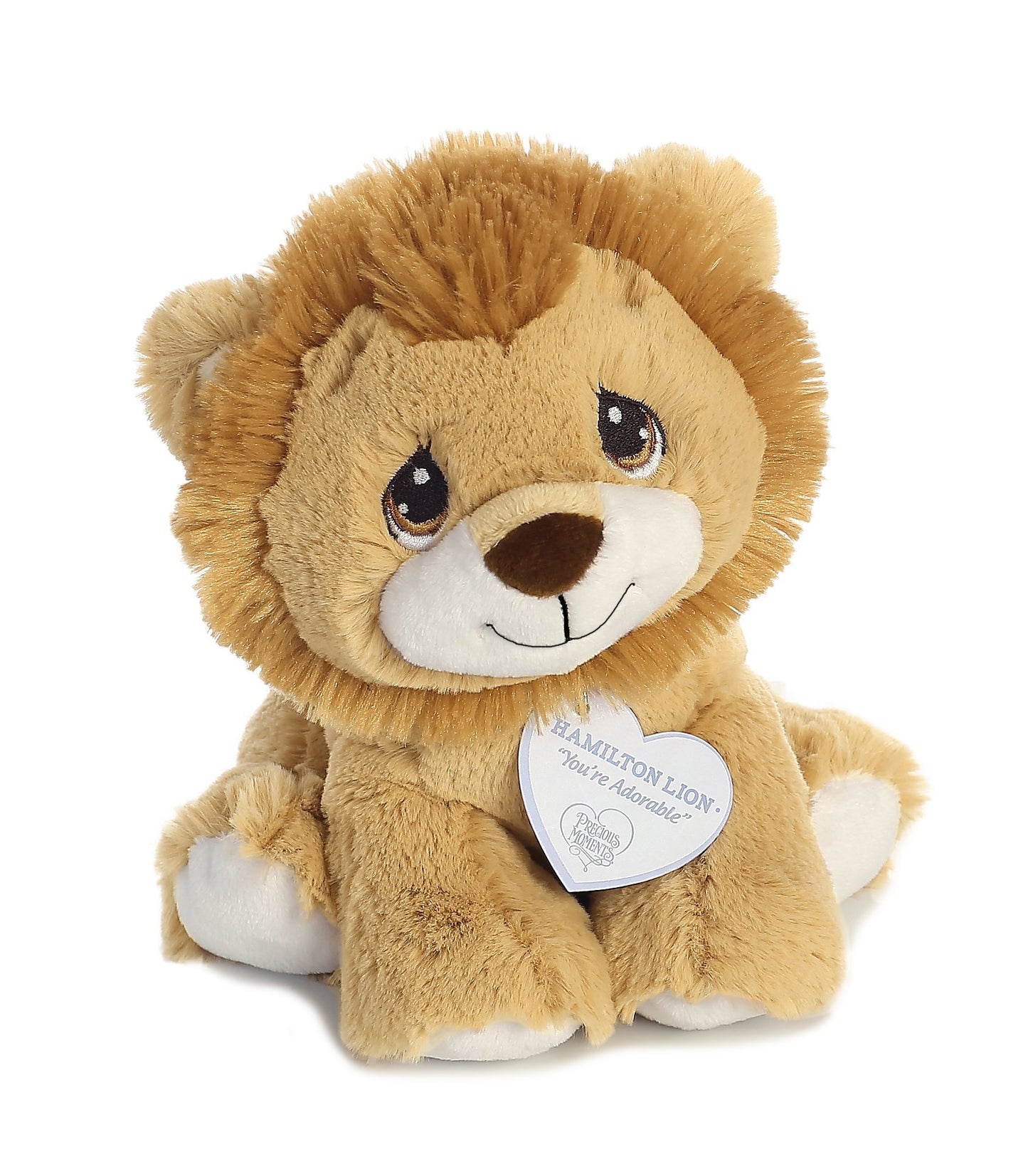 Aurora® Inspirational Precious Moments™ Hamilton Lion Stuffed Animal - Cherished Memories - Enduring Comfort - Brown 8.5 Inches