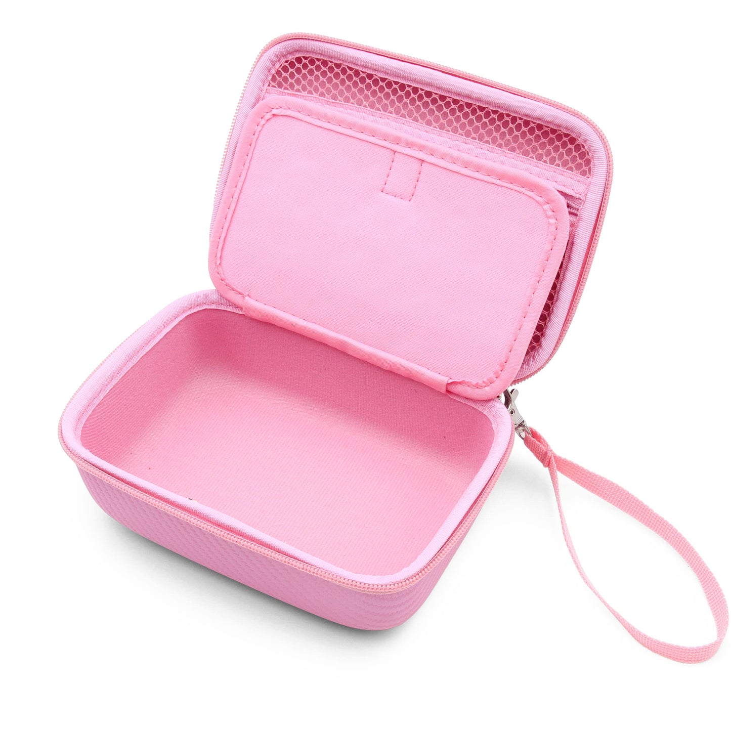 CASEMATIX Pink Travel Case Compatible with Blinger Deluxe Glam Collection, Refill Gems, Bedazzler Kit with Rhinestones, Hair Gem