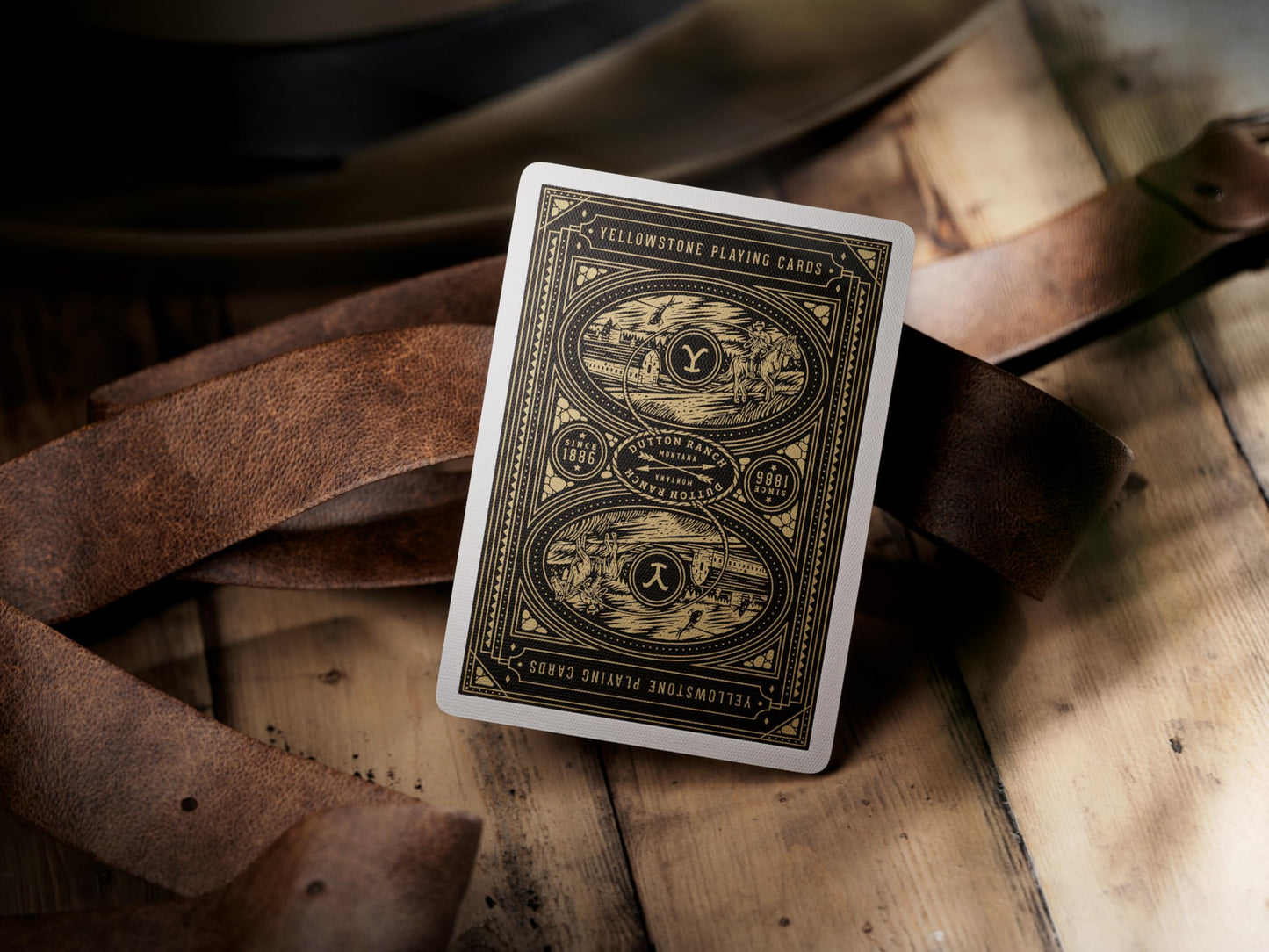 Theory11 Yellowstone Premium Playing Cards, Poker Size Standard Index, Luxury Playing Cards