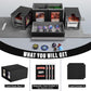 Kabinka 5 in 1 Deck Box for MTG Commander - Black Card Storage for 400+ Double-sleeved Cards, Dice Tray & 4 Magnetic Holders