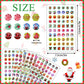 Augsun Christmas Stickers Earrings,240 Pieces Stick On Earring Christmas Stickers For Girls 3D Glitter Gems Stickers Self-Adhesi