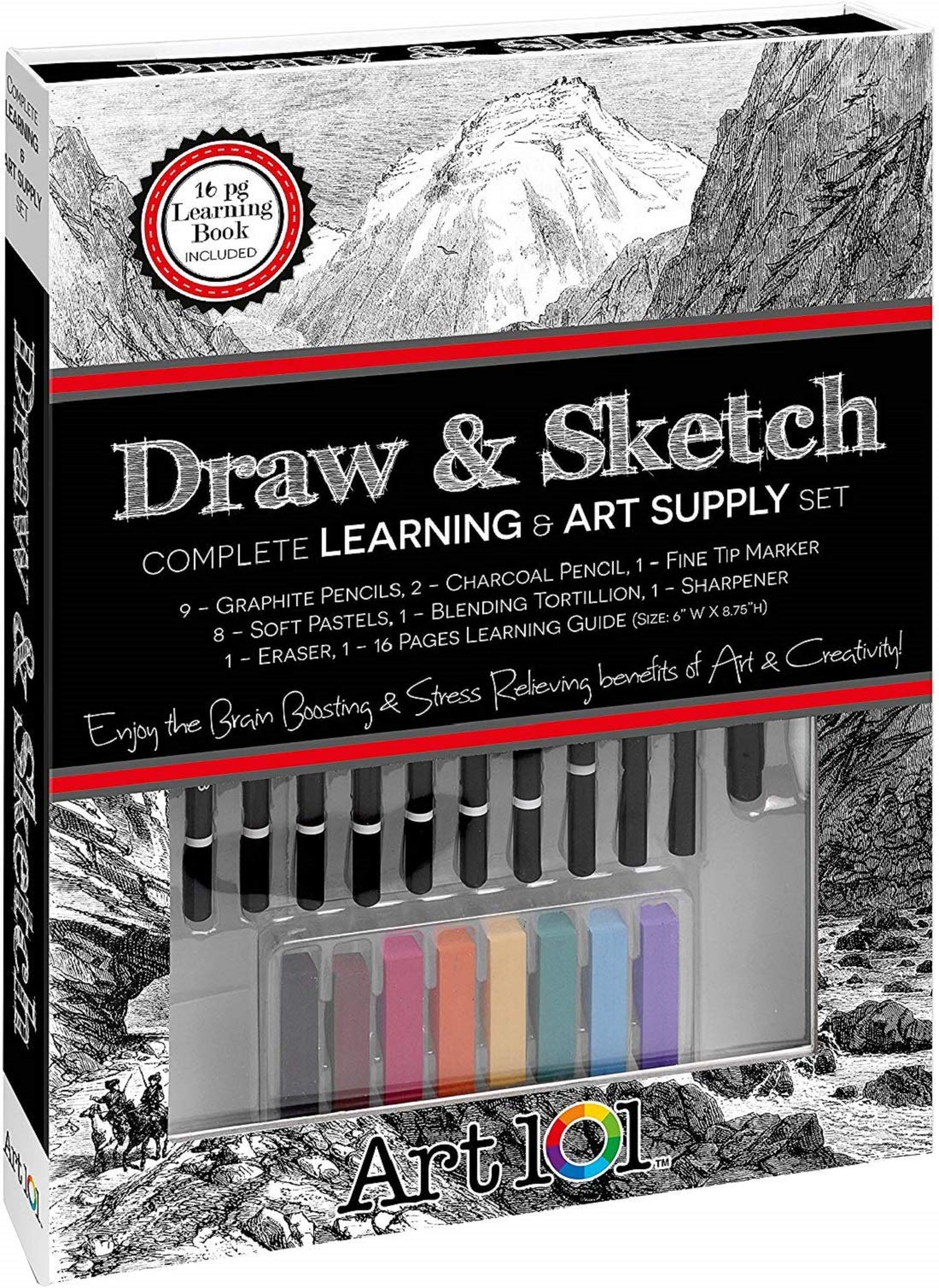 Art 101 USA Doodlebliss Window Book Box (42 Piece)