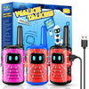 Walkie Talkies For Kids Rechargeable: 3 Pack Kids Walkie Talkies Outdoor Toys For 3 4 5 6 7 8 Year Old Boys Girls Easter Birthda
