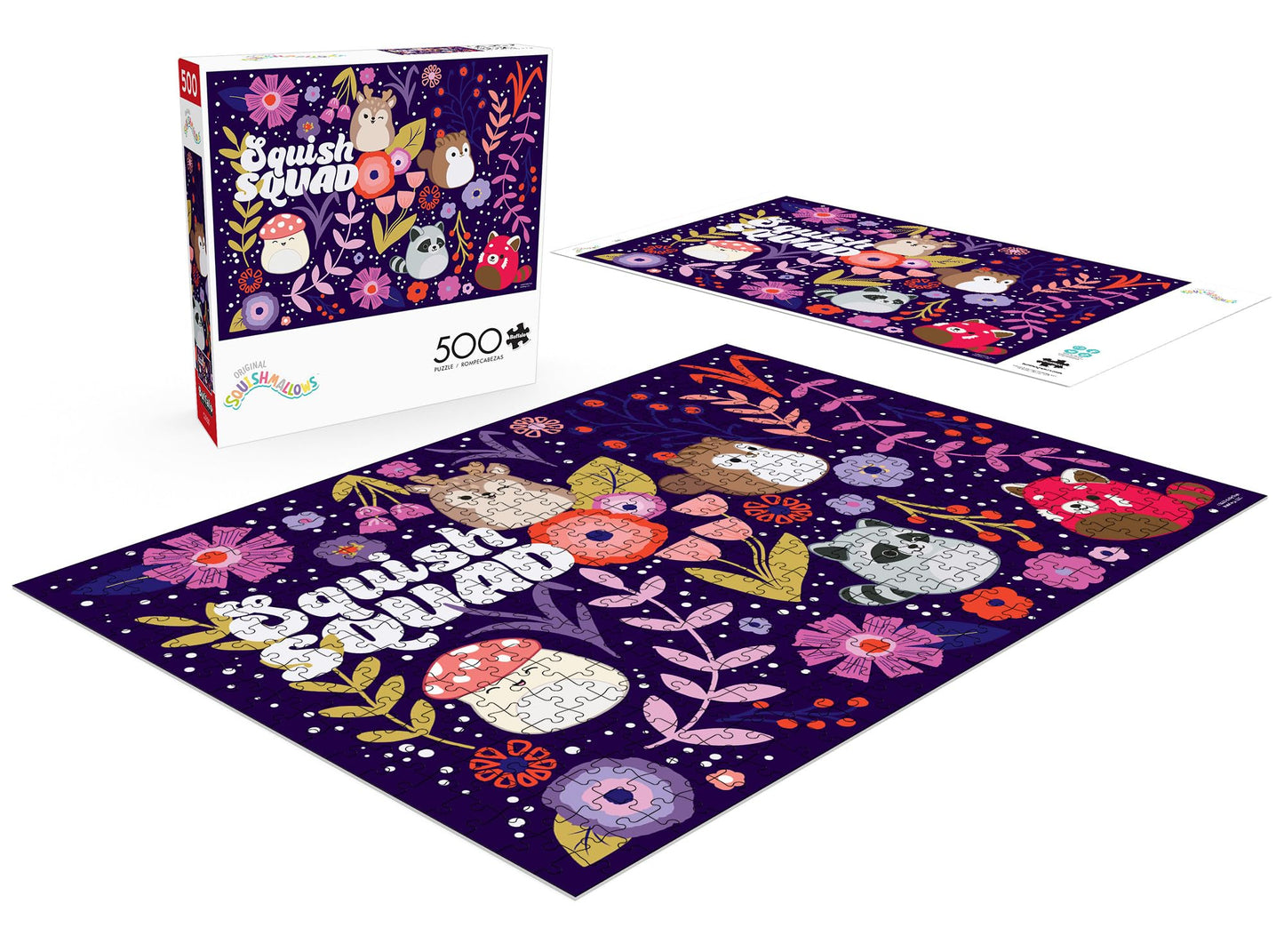 Buffalo Games Squishmallow 500 Piece Jigsaw Puzzle - Large Multicolor - Challenging Game Night Fun - Model 3245