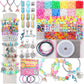 LovelyMoon Bracelet Making Kit 3400 Pcs Beads for Charm Friendship Jewelry Making Supplies Unicorn Mermaid Art Crafts Birthday C