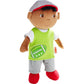 Haba Snug Up Soft Doll Mason- 11.5' Soft Boy Doll With Black Hair (Machine Washable)