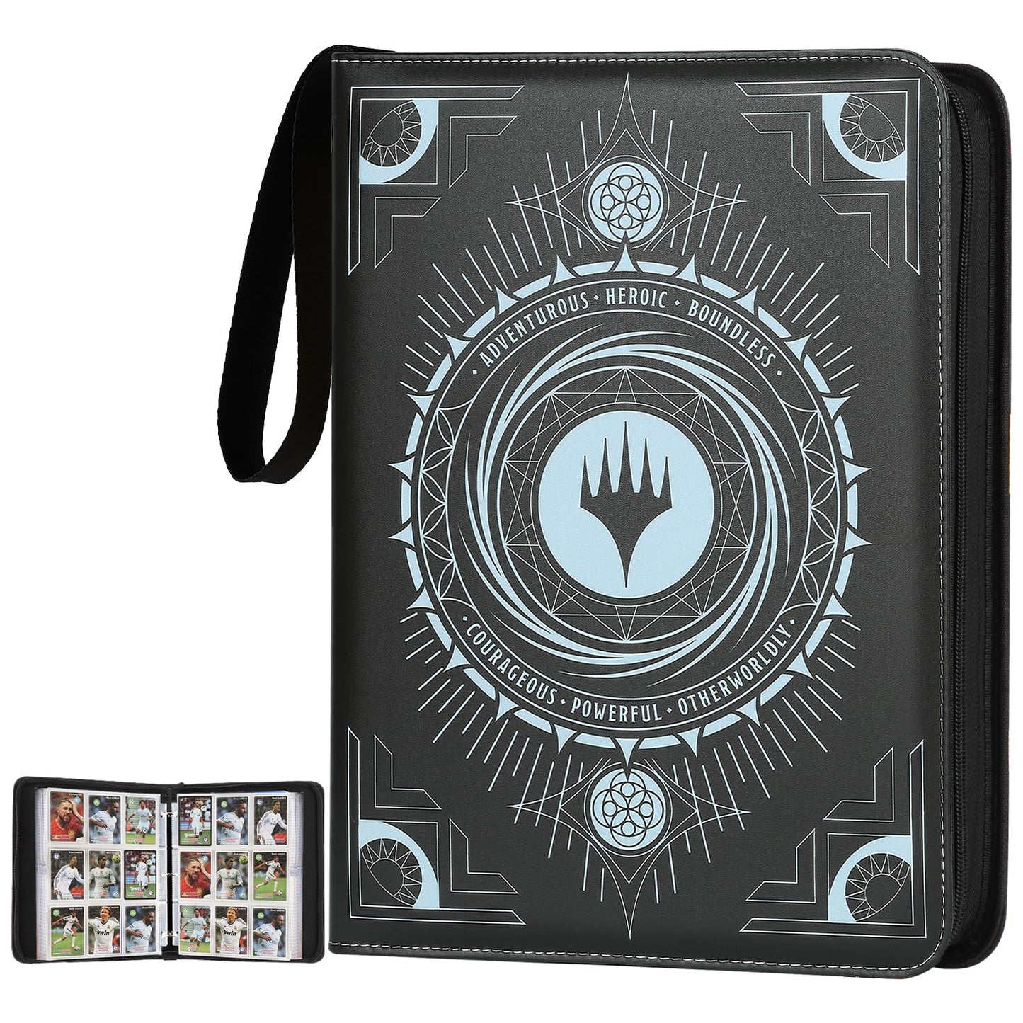 Arkeiliy Card Binder 9-Pocket  enhanced Trading Card Binder  Double Sided Pocket Collection Binder  Collector Album  Card Holder Holds 720 Cards for MTG TCG Yugioh Game Cards