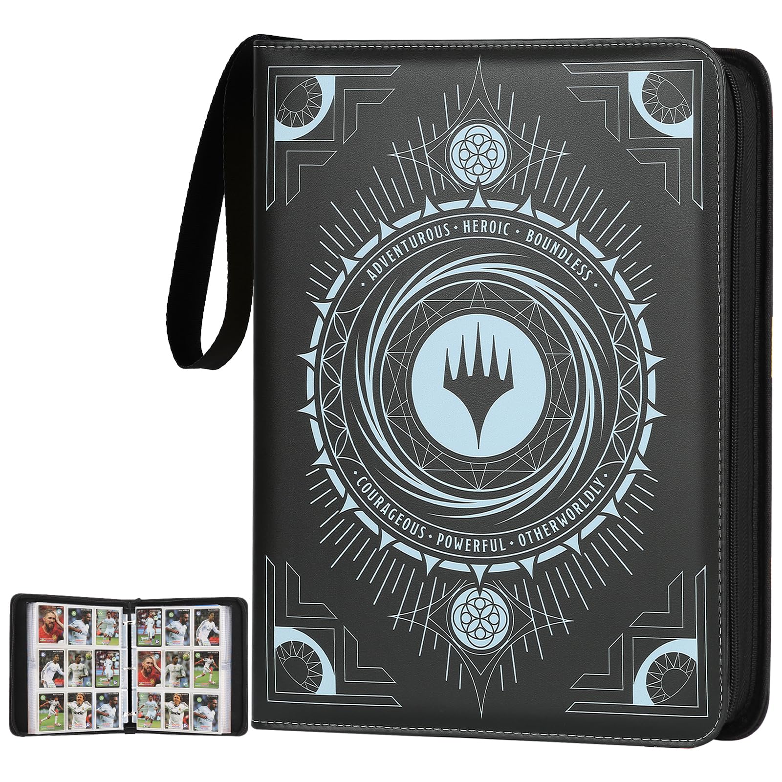 Arkeiliy Card Binder 9-Pocket  enhanced Trading Card Binder  Double Sided Pocket Collection Binder  Collector Album  Card Holder Holds 720 Cards for MTG TCG Yugioh Game Cards